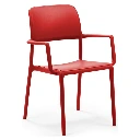 1998F - Fauteuil design Riva Nardi Rouge - Café Bar Restaurant Horeca.webp