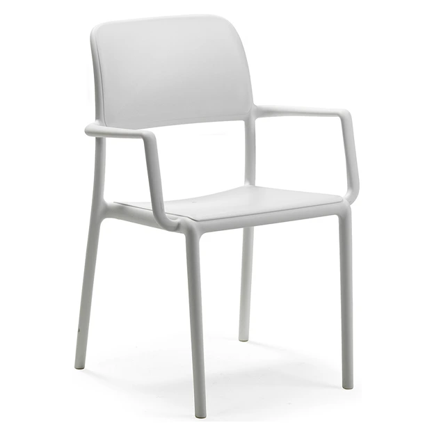 1998F - Fauteuil design Riva Nardi Blanc - Café Bar Restaurant Horeca.webp