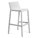 1913T - Tabouret haut design Trill Stool Nardi polypropylène blanc - Café Bar Restaurant Horeca.webp