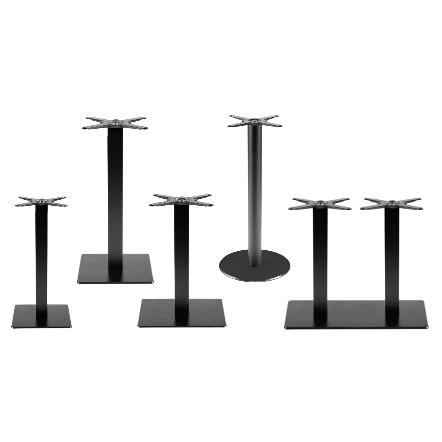 2180 - Piètement central en fonte base plate pour table - Café Bar Restaurant Horeca.webp