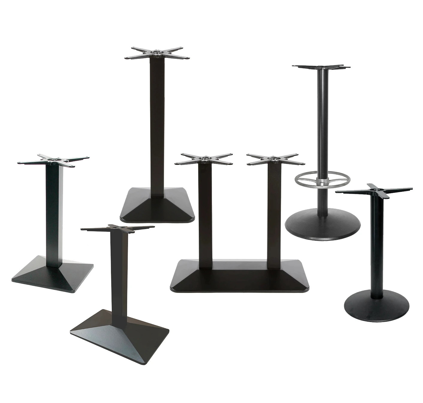 2134 - Piètement central en fonte base pyramidale pour table - Café Bar Restaurant Horeca.webp
