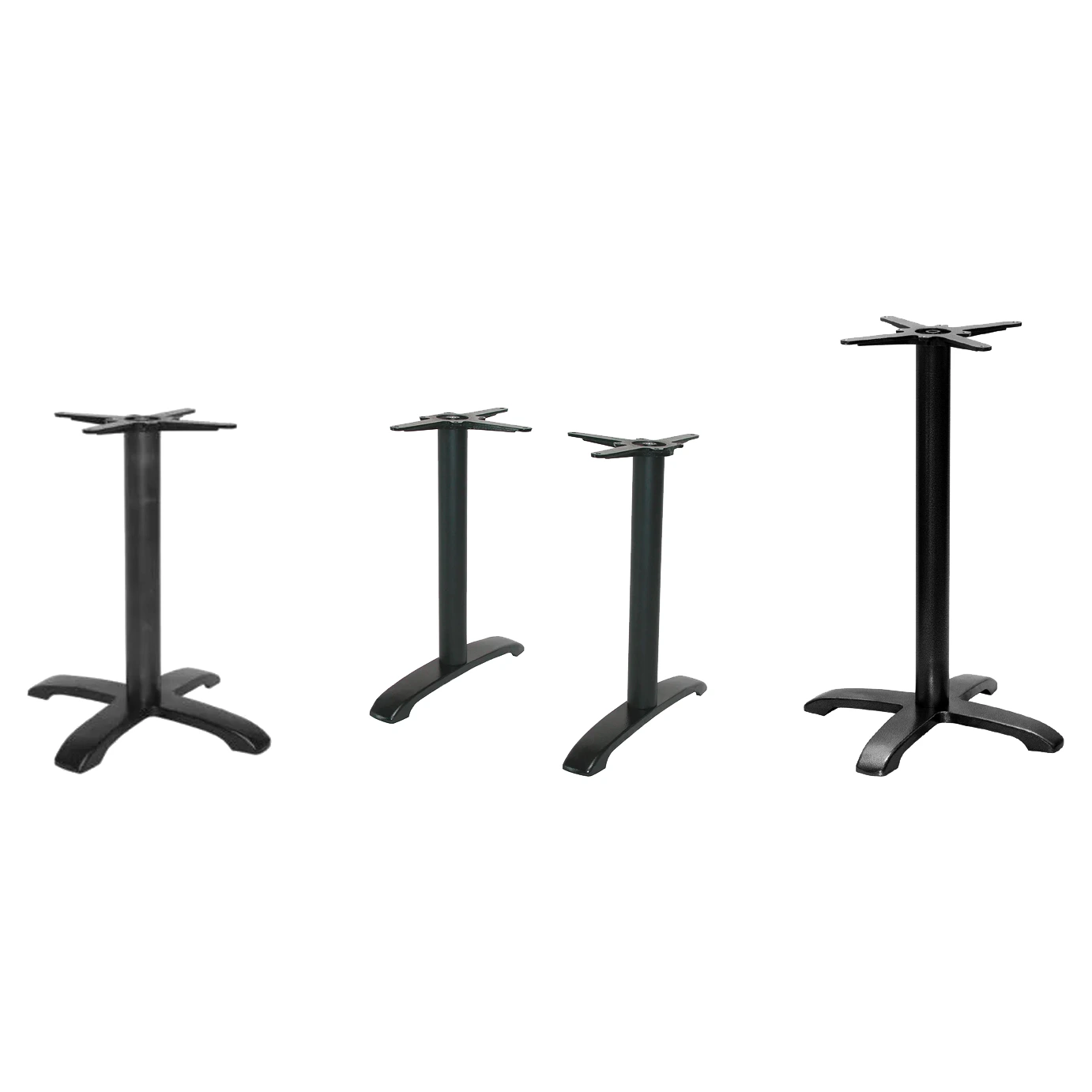 2136 - Piètement central fonte base croisillon pour table - Café Bar Restaurant Horeca.webp