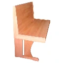 0191 - Banquette bois massif style bistrot sur mesure assise bois massif - Café Bar Restaurant Horeca.webp