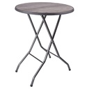 2142 MD - Table haute pliable - Pied en acier - Plateau max. Ø085cm - Café Bar Restaurant Horeca