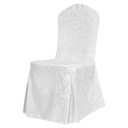 0170 - Housse Jacquard pour chaise coloris blanc