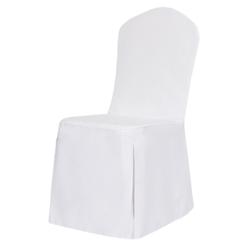 0180 - Housse polyester pour chaise coloris blanc