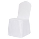 0180 - Housse polyester pour chaise coloris blanc