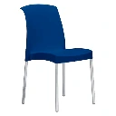 1963 - Chaise empilable Jenny Scab Design bleu - Café Bar Restaurant Horeca.webp