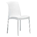 1963 - Chaise Jenny Scab Blanc - Café Bar Restaurant Horeca.webp