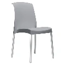 1963 - Chaise empilable Jenny Scab Design gris clair - Café Bar Restaurant Horeca.webp