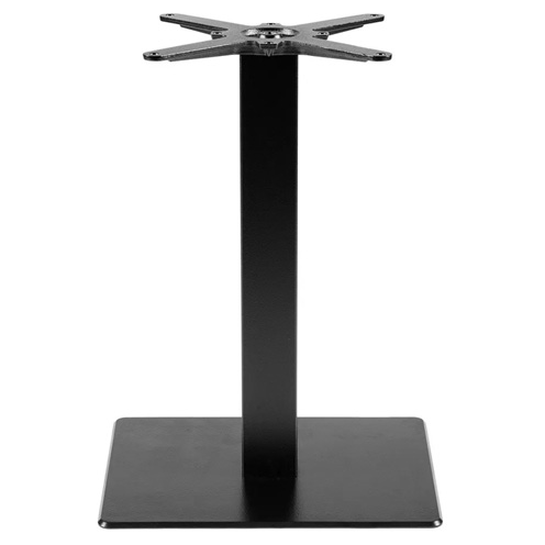 Piètement central en fonte base plate pour table Horeca – Plateau max. 120 × 80 cm – Réf. 2180