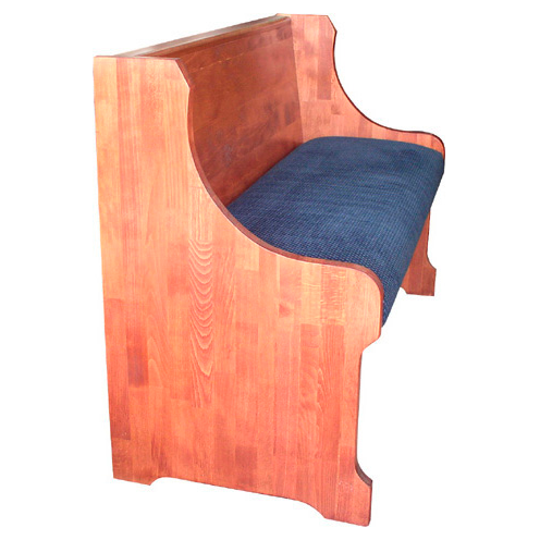 Banquette bois massif design galbé sur mesure – Réf. 0198