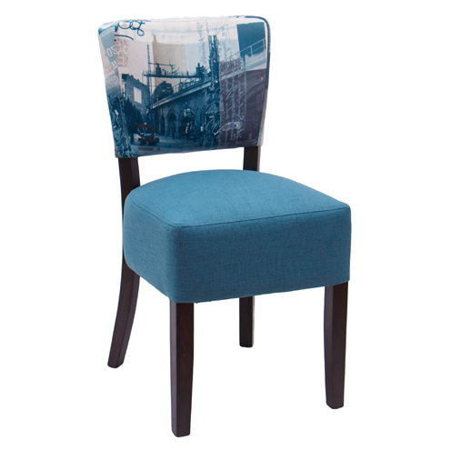 Chaise rembourrée dossier carré Horeca – Réf. 1412