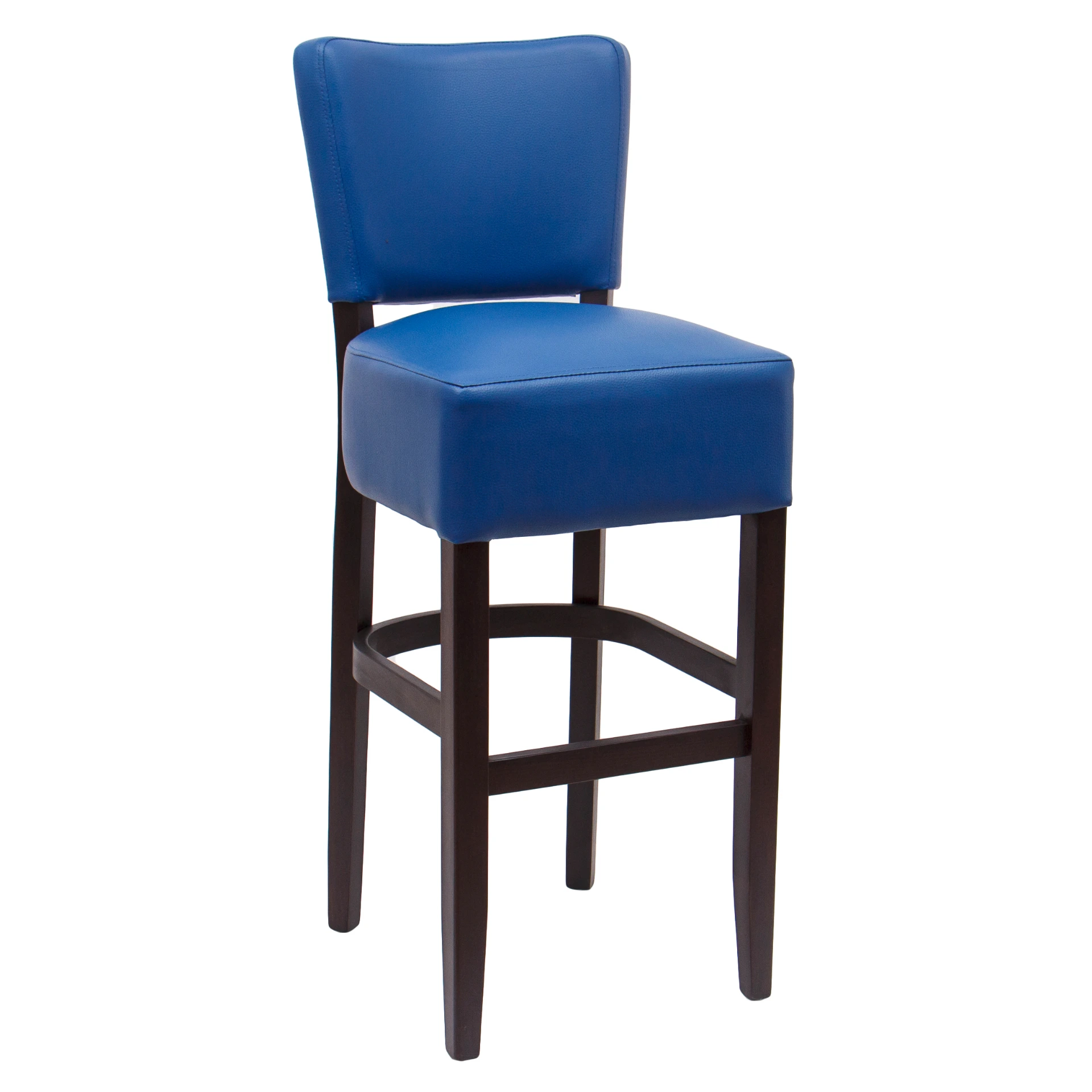 Tabouret haut rembourré dossier carré Horeca – Réf. 1412 T