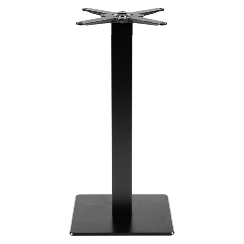 Piètement central en fonte base plate pour table Horeca – Plateau max. 90 × 90 cm – Réf. 2180