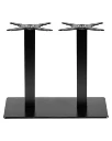 Piètement central en fonte base plate pour table Horeca – Plateau max. 180 × 90 cm – Réf. 2180