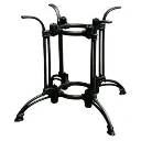 Piètement fonte base quadripode pour grande table ronde Horeca – Plateau Ø 100 à 180 cm – Réf. 2138