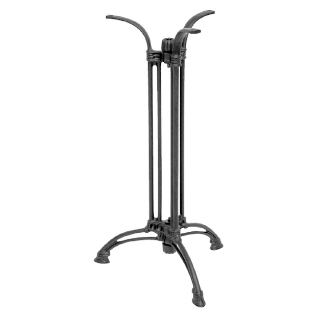 Piètement table haute fonte base tripode – Plateau max. Ø 70 cm – Réf. 2138
