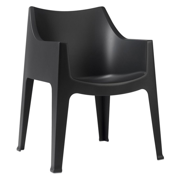 Fauteuil Coccolona Scab Design avec accoudoirs enveloppants empilable – Réf. 1966F
