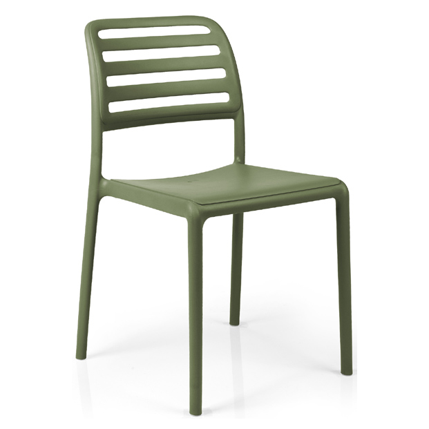 Chaise design Costa Bistrot Nardi dossier lattes empilable Horeca – Réf. 1928
