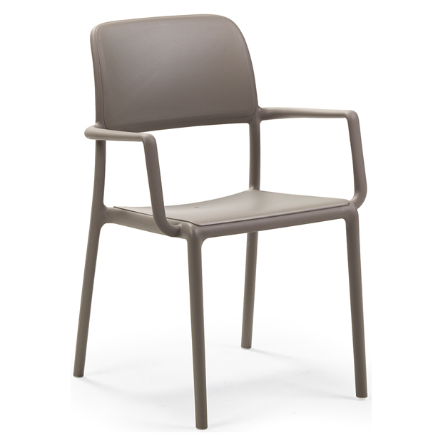 Fauteuil design Riva Nardi avec accoudoirs empilable Horeca – Réf. 1998 F