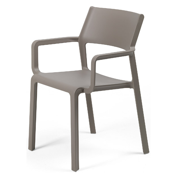 Fauteuil design Trill Nardi avec accoudoirs polypropylène fiberglass empilable Horeca – Réf. 1913 F