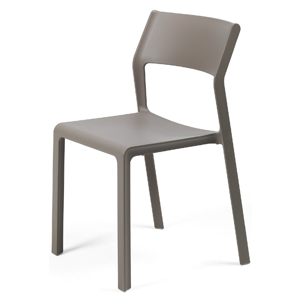 Chaise design Trill Bistrot Nardi polypropylène fiberglass empilable Horeca – Réf. 1913 (Taupe)