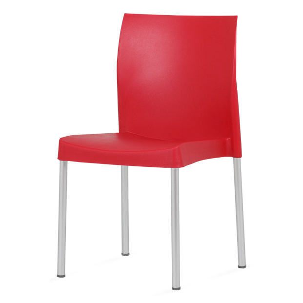 Chaise design polypropylène pieds aluminium empilable Horeca – Réf. 1967