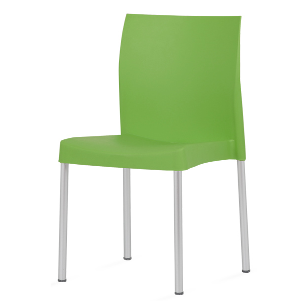 Chaise design polypropylène pieds aluminium empilable Horeca – Réf. 1967