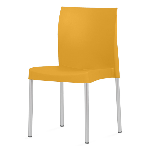 Chaise design polypropylène pieds aluminium empilable Horeca – Réf. 1967