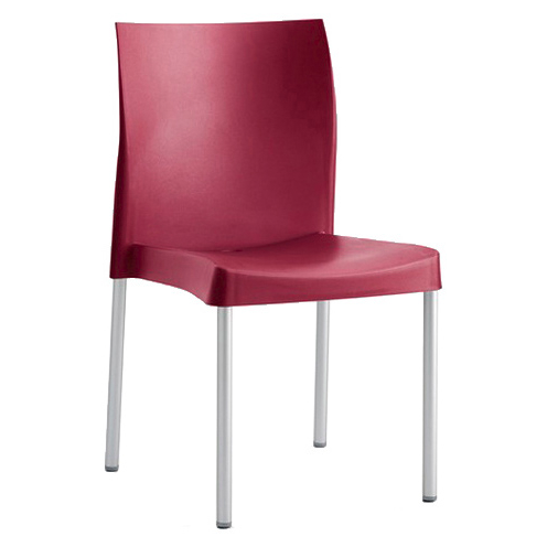 Chaise design polypropylène pieds aluminium empilable Horeca – Réf. 1967