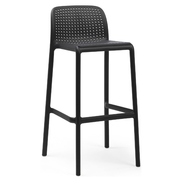 Tabouret haut design Lido Nardi motif perforé empilable Horeca – Réf. 1927 T