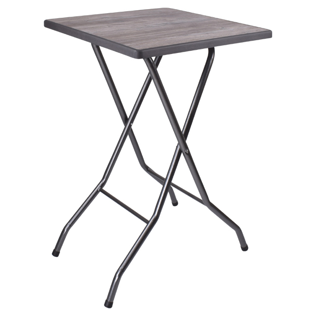 Table haute pliable pied acier – Plateau carré ou rond – Réf. 2142 MD