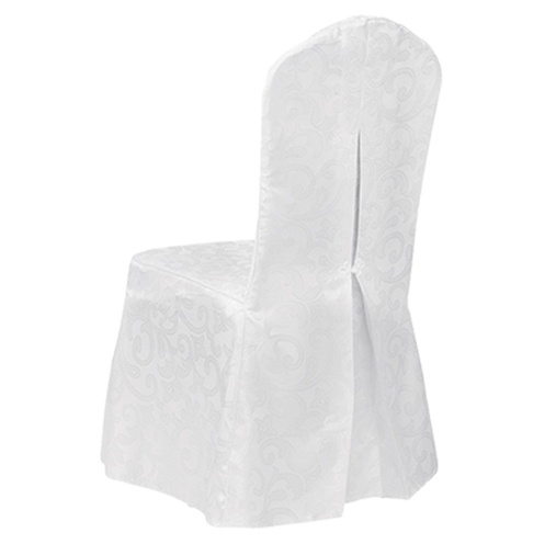 Housse Jacquard pour chaise coloris blanc – Réf. 0170